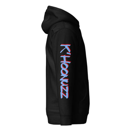 Jagged Baby Blue & Red K'Hoonuzz Unisex Hoodie